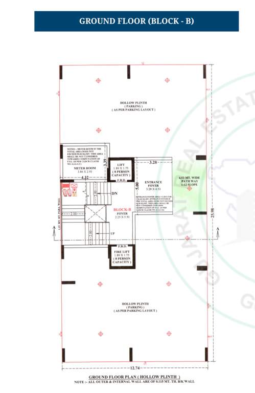 lavish Block B Cluster Plan for ground Floor