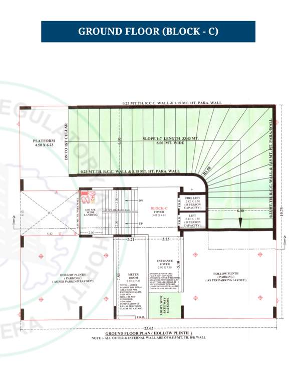 lavish Block C Cluster Plan for ground Floor