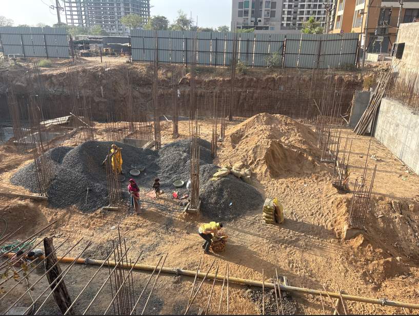  sahjanand sanskar Block A Construction Status July 25