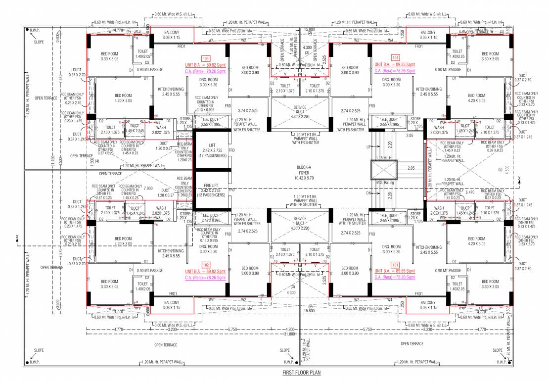  the marigold parmeshwar A Cluster Plan from ground to 1st Floor