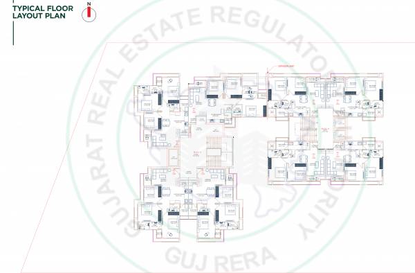  gardenia A & B Cluster Plan from 3rd to 13th Floor