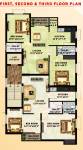 Kanaga Apartments Cluster Plan from 1st to 3rd Floor kanaga-apartments Kanaga Apartments Cluster Plan from 1st to 3rd Floor