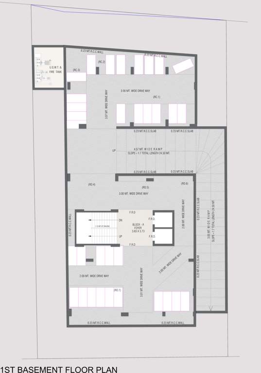  abhilaxmi appartments Abhilaxmi Appartments Cluster Plan for basment