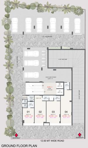  abhilaxmi-appartments Abhilaxmi Appartments Cluster Plan for ground Floor