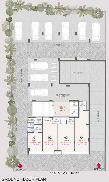  abhilaxmi appartments Abhilaxmi Appartments Cluster Plan for ground Floor