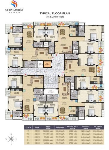  shiv-savitri-sadan Shiv Savitri Sadan Cluster Plan from 1st to 2nd Floor