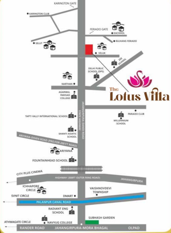  the lotus villa Location Plan