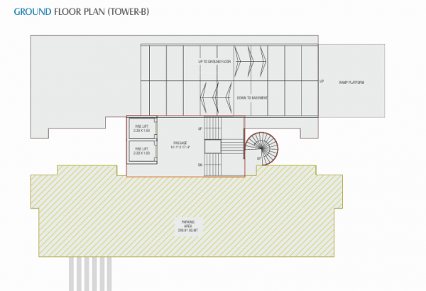  sky Block B Cluster Plan for ground Floor