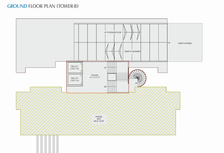  sky Block B Cluster Plan for ground Floor