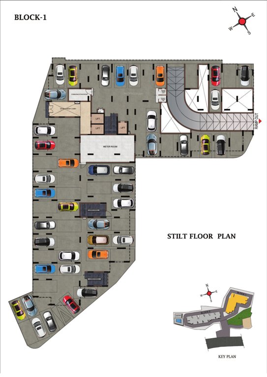  highclere Block 1 Cluster Plan for Ground Floor