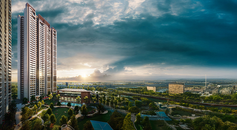 mulberry at the prestige city Elevation