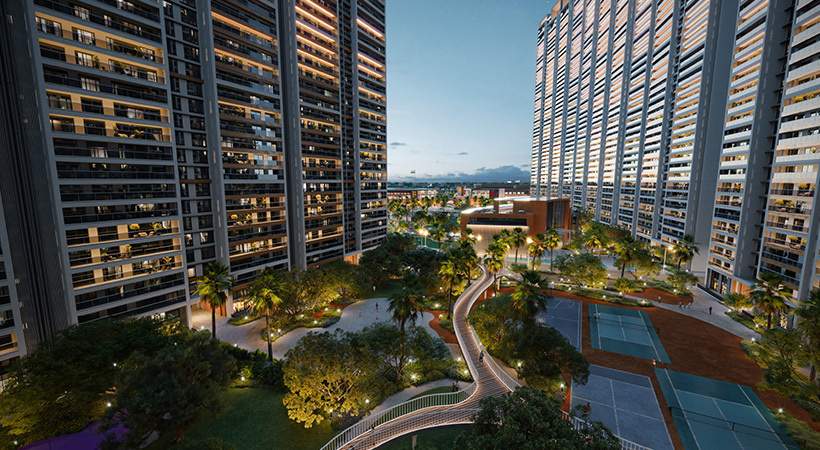 mulberry at the prestige city Badminton Court