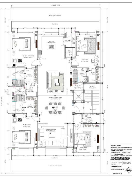 faridabad elite floors Faridabad Elite Floors Cluster Plan from 1st to 4th Floor