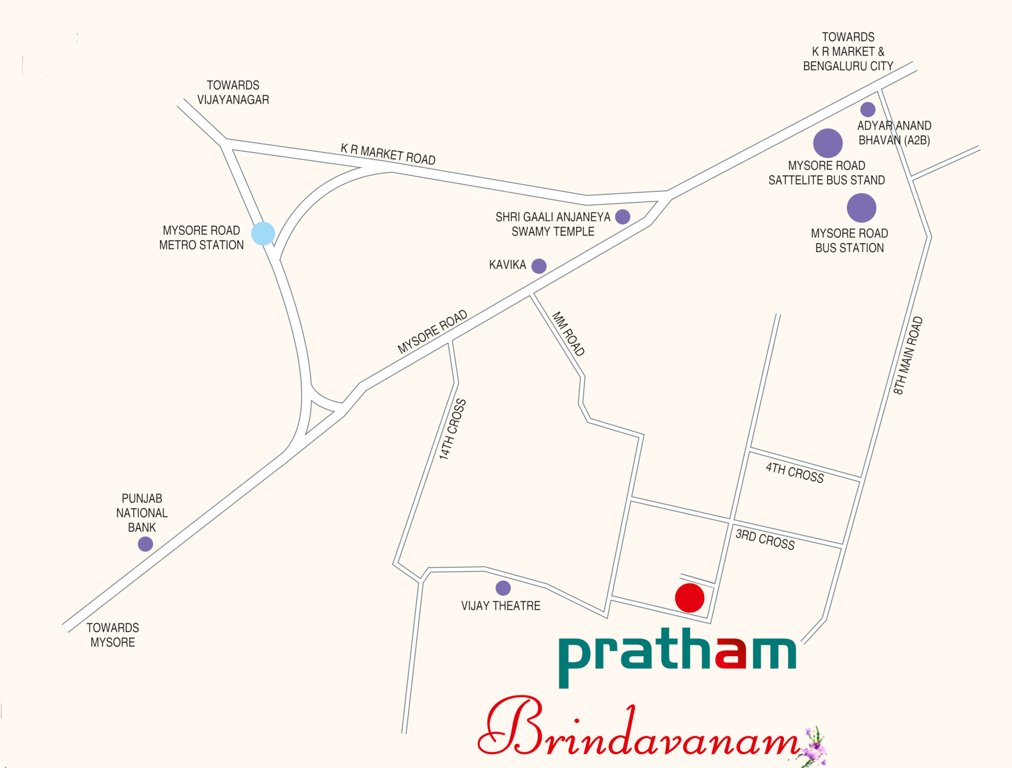  s square pratham brindavanam Location Plan