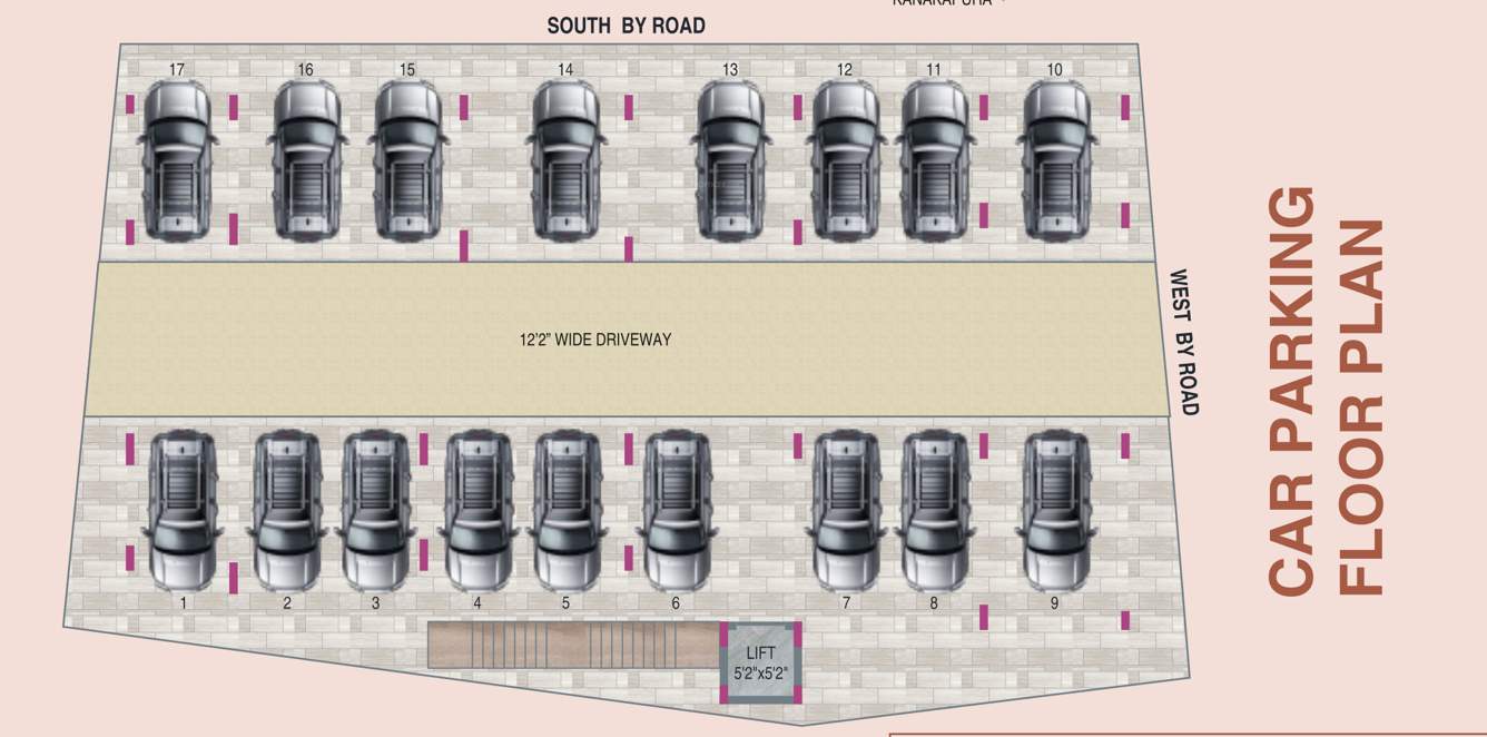  sivam apartment Sivam Apartment Cluster Plan for Car Parking