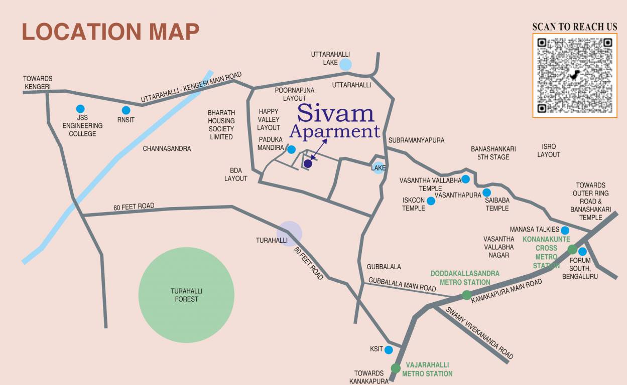  sivam apartment Location Plan