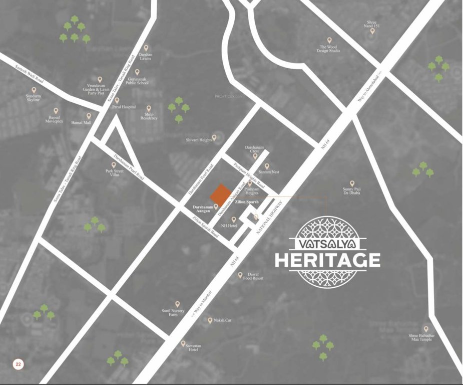  vatsalya heritage Location Plan