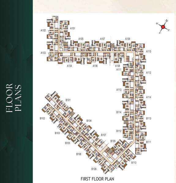  promenade Promenade Cluster Plan for 1st Floor