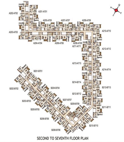  promenade Promenade Cluster Plan from 2nd to 7th Floor