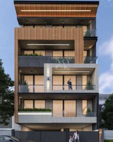 Elevation ultra-luxurious-builder-floor Elevation