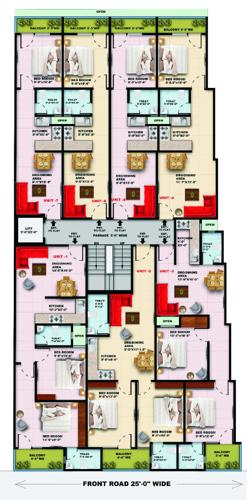 Paradise Homes Cluster Plan from 1st to 6th Floor paradise-homes Paradise Homes Cluster Plan from 1st to 6th Floor