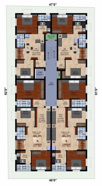  crown SP Crown Cluster Plan from 1st to 3rd Floor