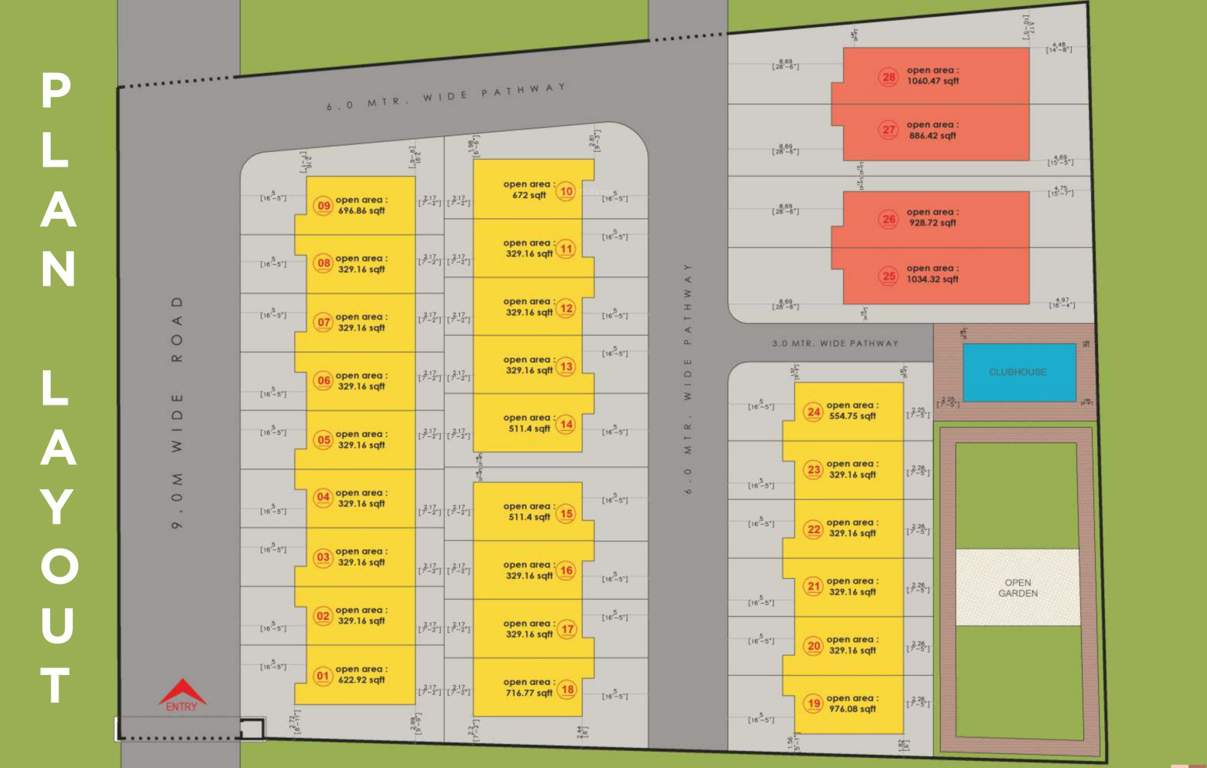  shree salasar row villas Layout Plan