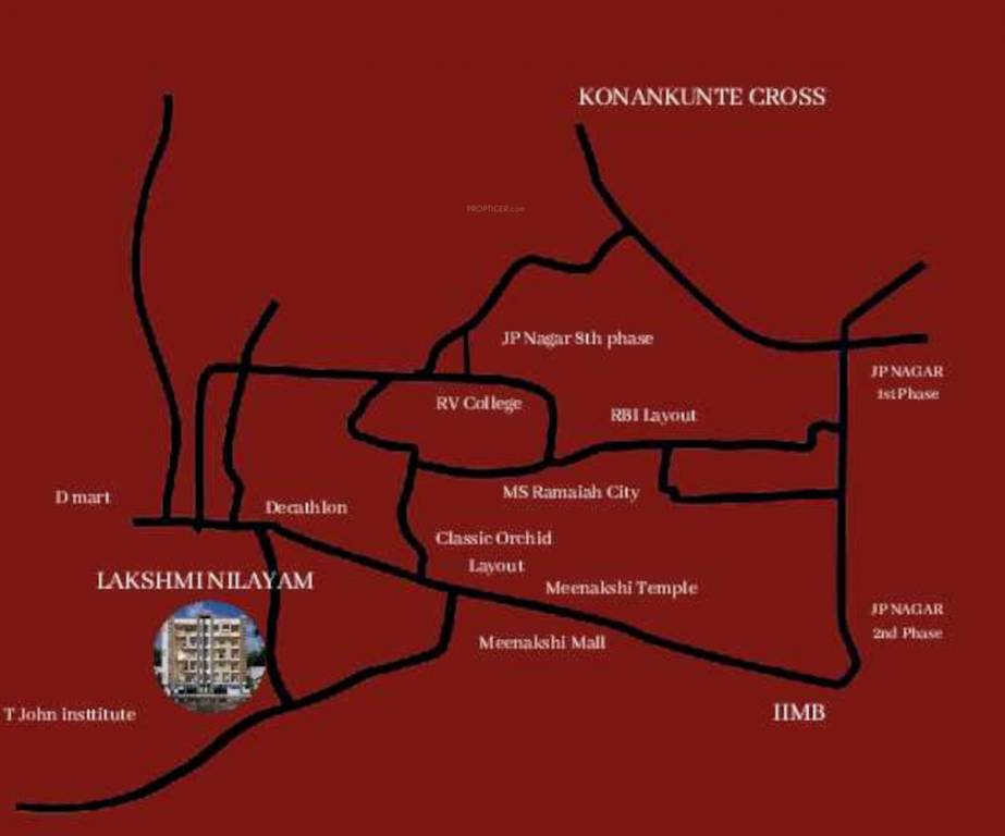  lakshmi nilayam Location Plan