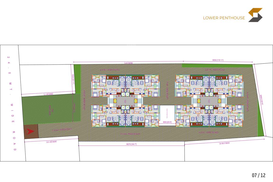  aloka by samruddh Block A And B Cluster Plan 13 FLOOR