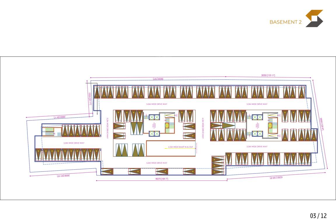  aloka by samruddh Block A And B Cluster Plan Basement  2