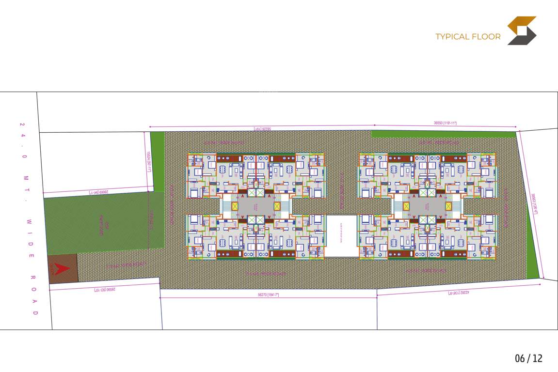  aloka by samruddh Block A Cluster Plan from 1st to 11th Floor