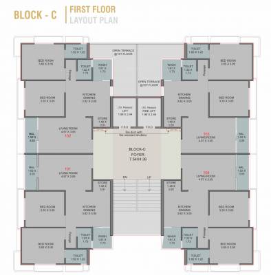  sahitya-nest C Cluster Plan for 1st Floor
