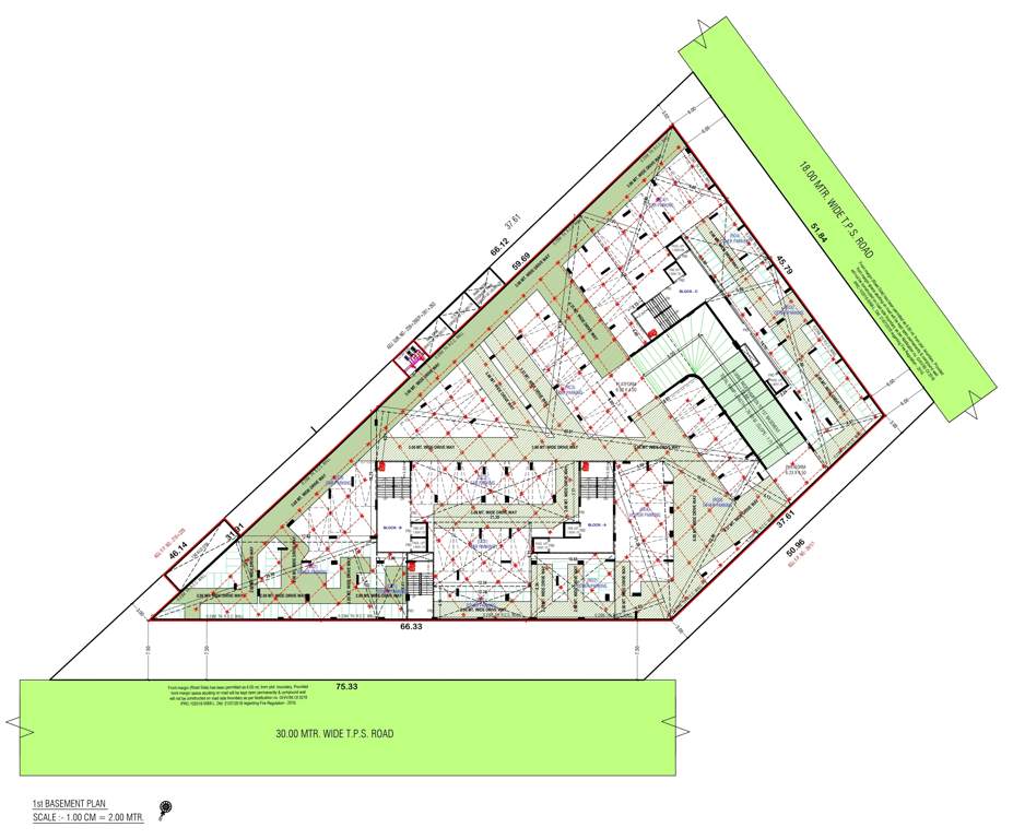  castle Block A,B & C Cluster Plan for Basement 2 Floor