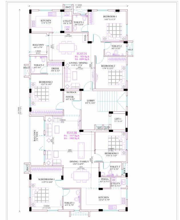  bhagirathi Bhagirathi Cluster Plan for 2nd Floor
