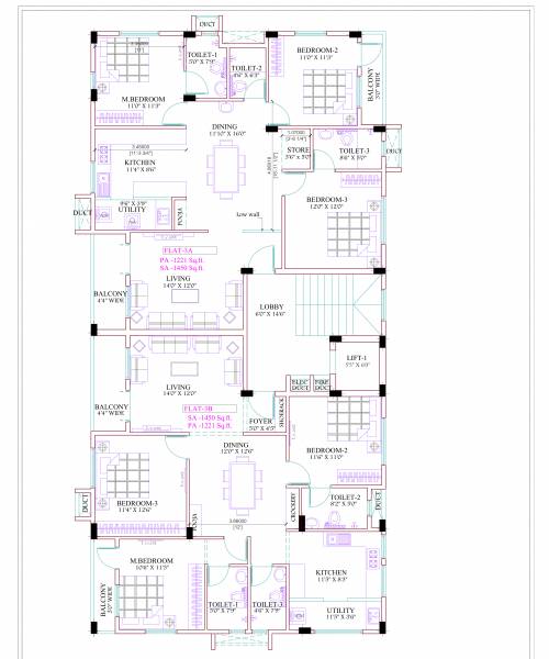  bhagirathi Bhagirathi Cluster Plan for 3rd Floor