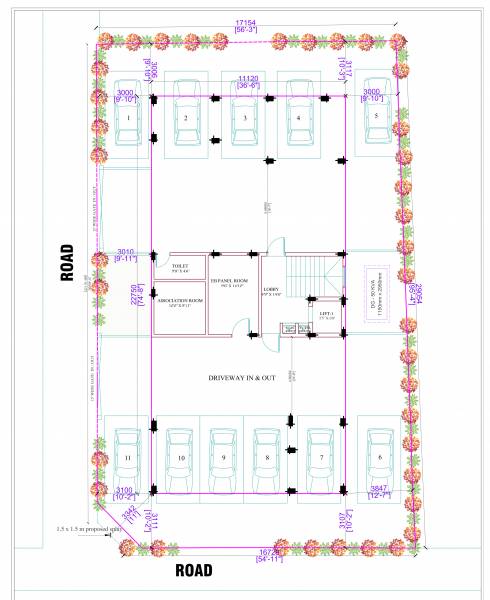 bhagirathi Bhagirathi Cluster Plan for Car Parking