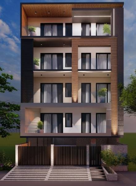  ultra-luxurious-builder-floor-4 Elevation