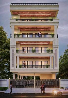  ultra-luxurious-builder-floor-2 Elevation