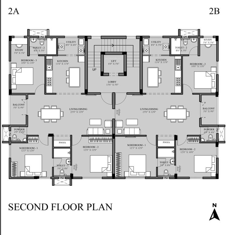  gokulam Ramaniyam Gokulam Cluster Plan for 2nd Floor