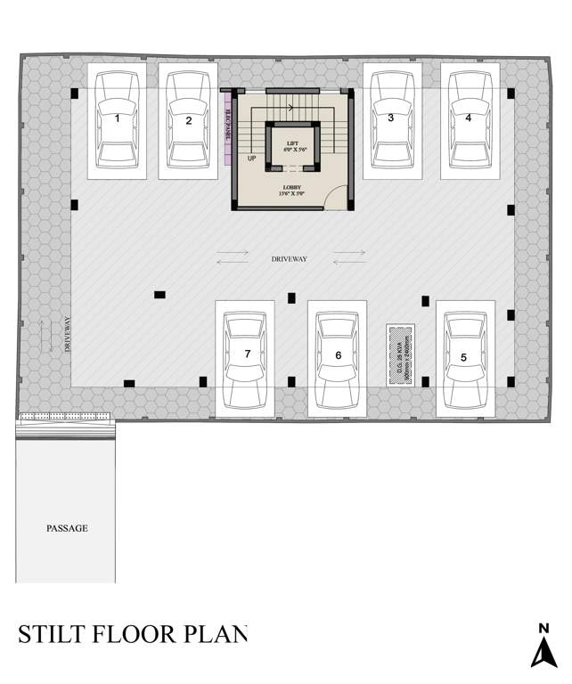  gokulam Ramaniyam Gokulam Cluster Plan for ground Floor