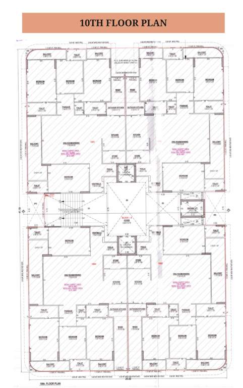  the prince palace Block A Cluster Plan for 10th Floor