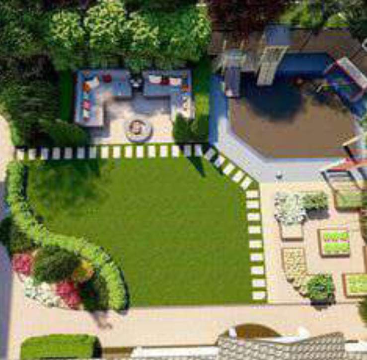  ahinsha the grand green valley Landscape Garden and Tree Planting