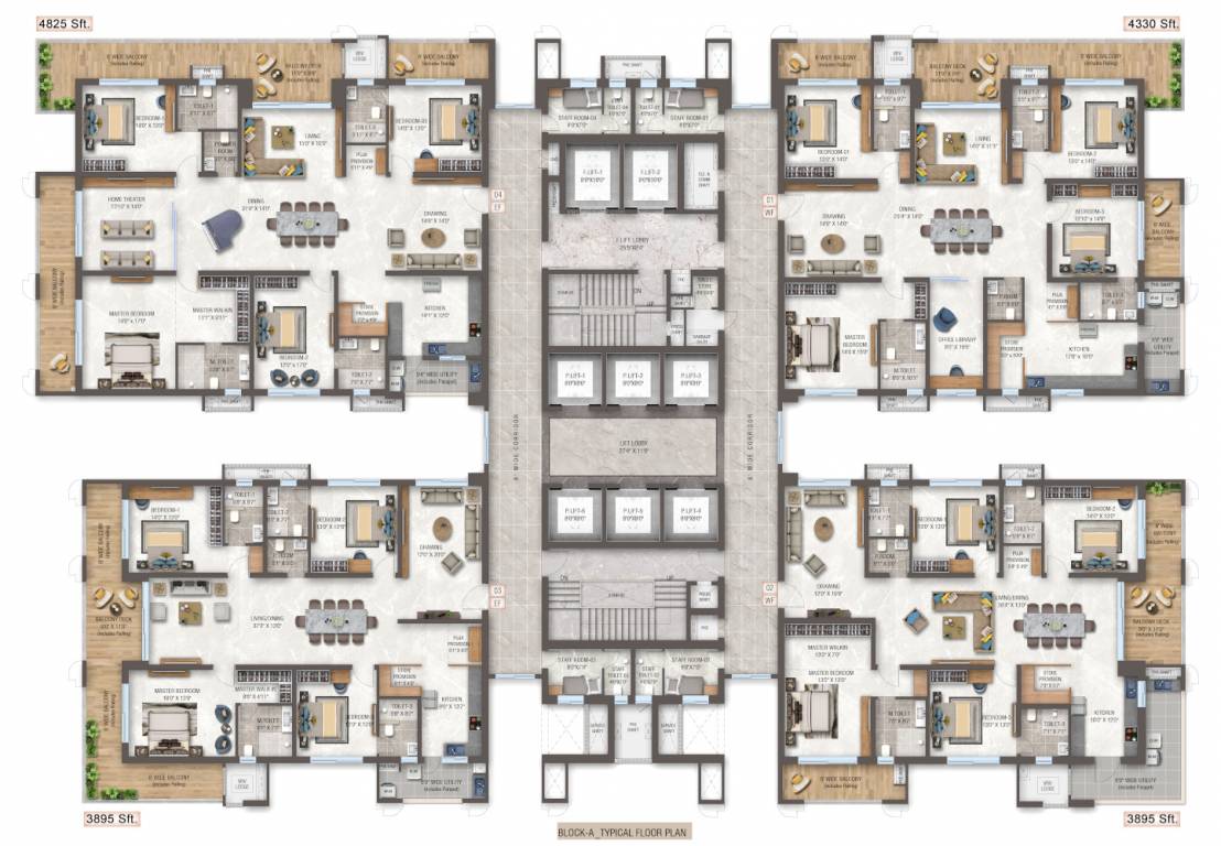  the cascades neopolis Tower A Cluster Plan