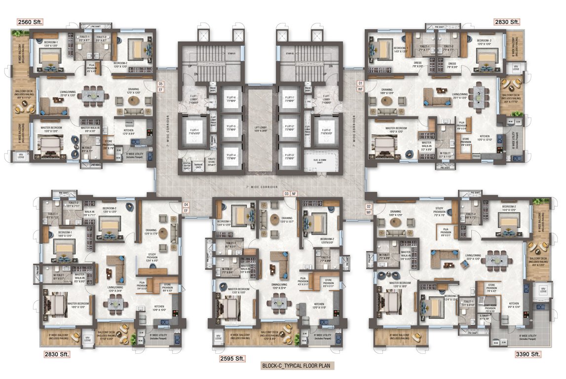 the cascades neopolis Tower C Cluster Plan