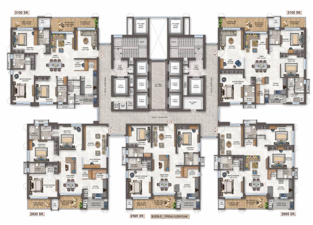  the cascades neopolis Tower D Cluster Plan