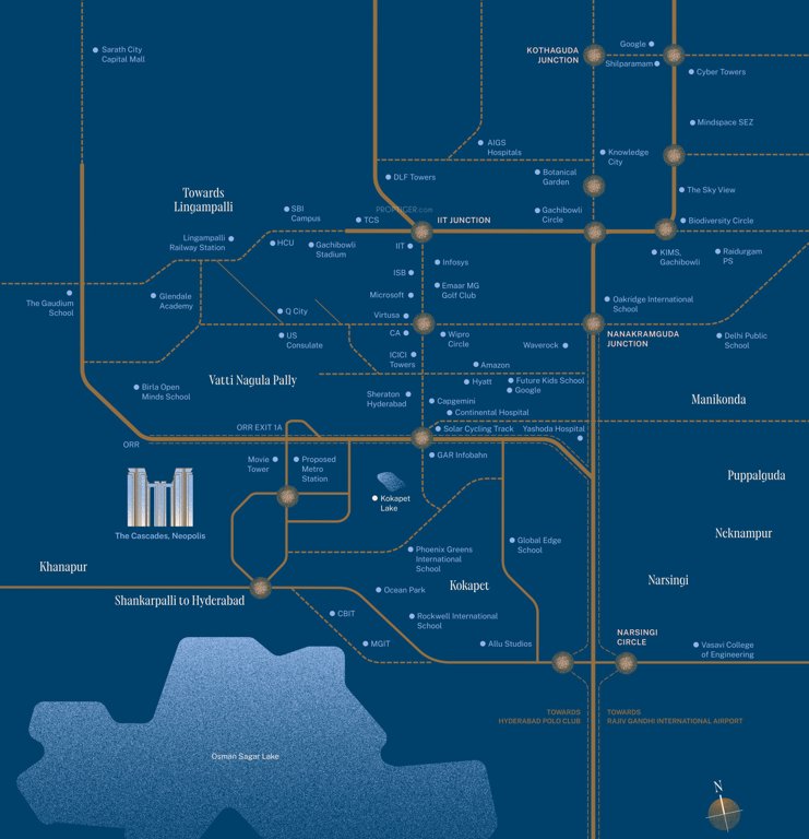  the cascades neopolis Location Plan