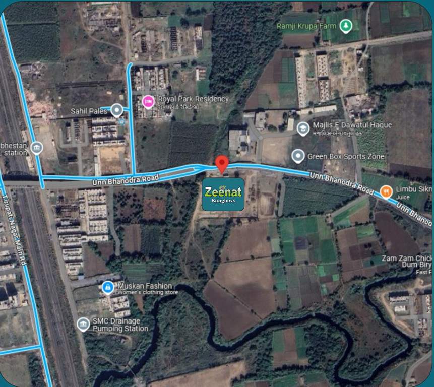  zeenat bunglows Location Plan
