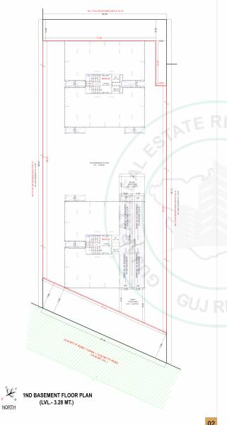 A, B Cluster Plan for 1st Basement Floor avencia A, B Cluster Plan for 1st Basement Floor