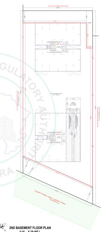  avencia A, B Cluster Plan for 2nd Basement Floor