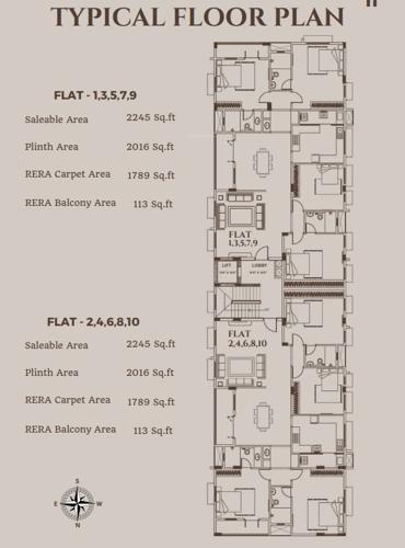  sridevi Ramaniyam Sridevi Cluster Plan from 1st to 5th Floor